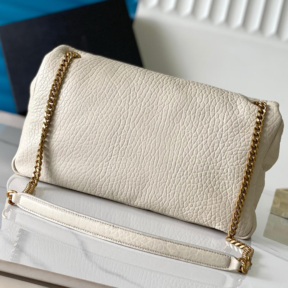 YSL Calypso large in grained lambskin