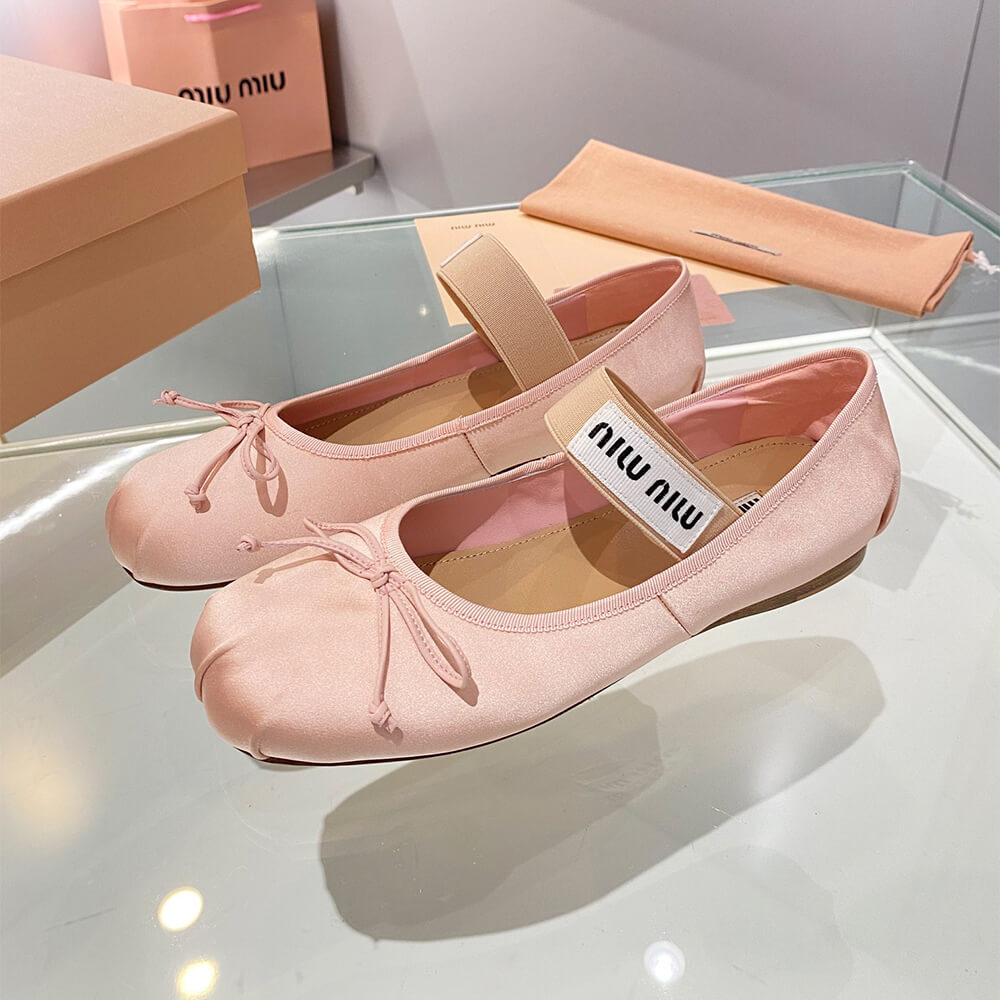 MiuMiu Satin ballerinas