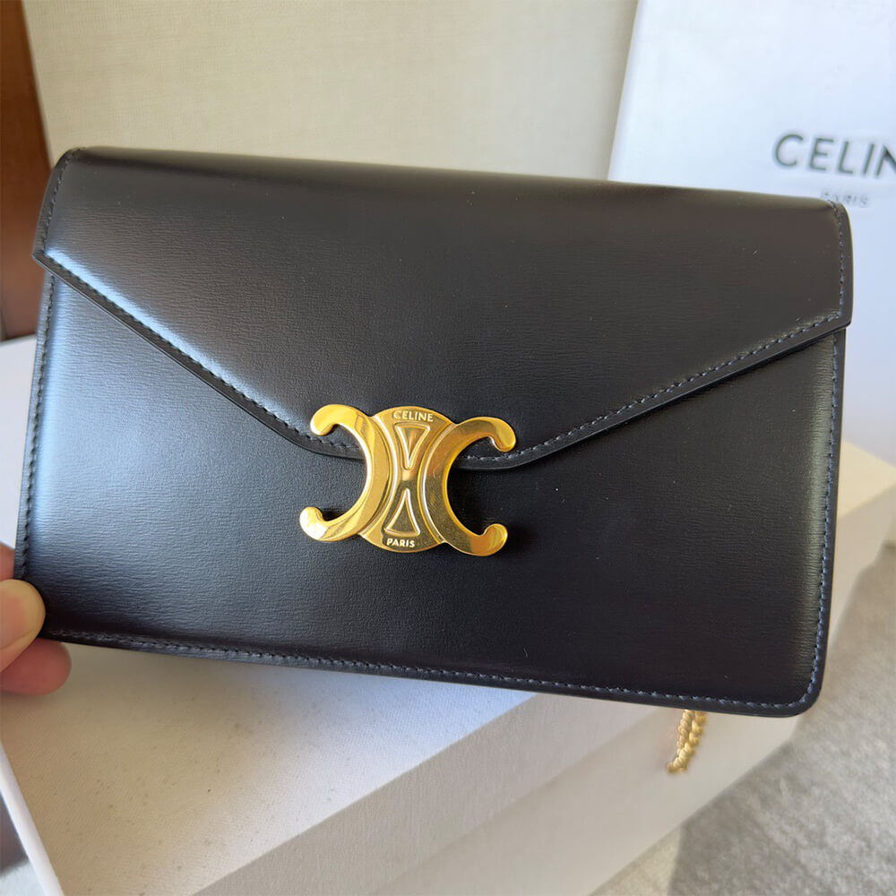 WALLET ON CHAIN MARGO in Shiny calfskin(HIGH-END GRADE)