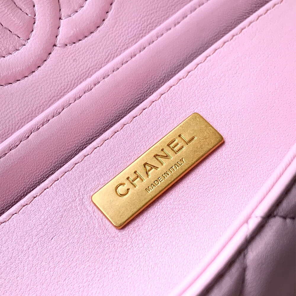CHANEL Mini Flap Bag with Top Handle(HIGH-END GRADE)