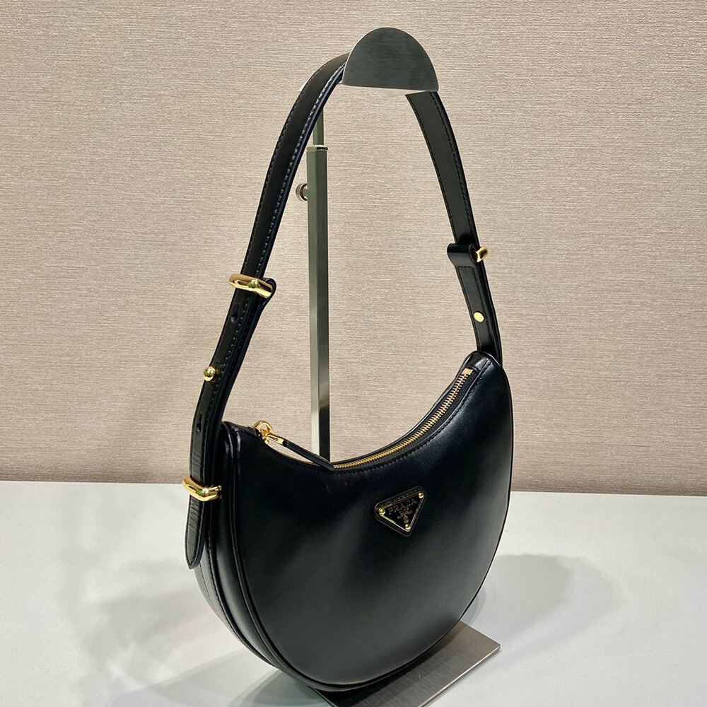 Prada Arqué small leather shoulder bag(HIGH-END GRADE)