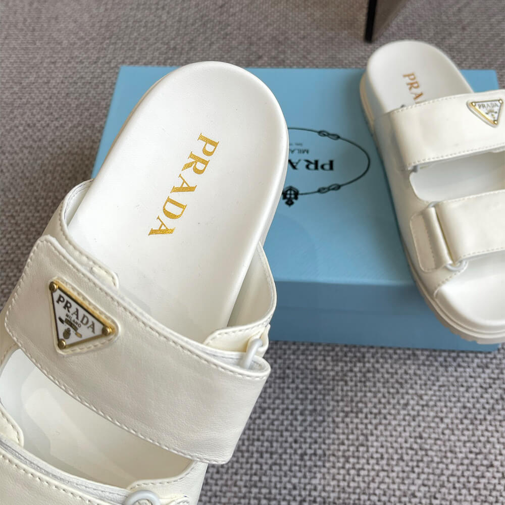 PRADA Nappa leather slides
