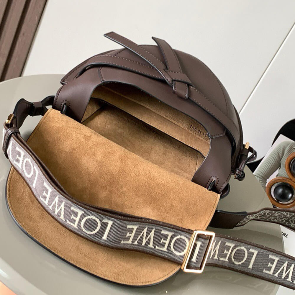 Loewe Small Gate bag in soft calfskin and jacquard