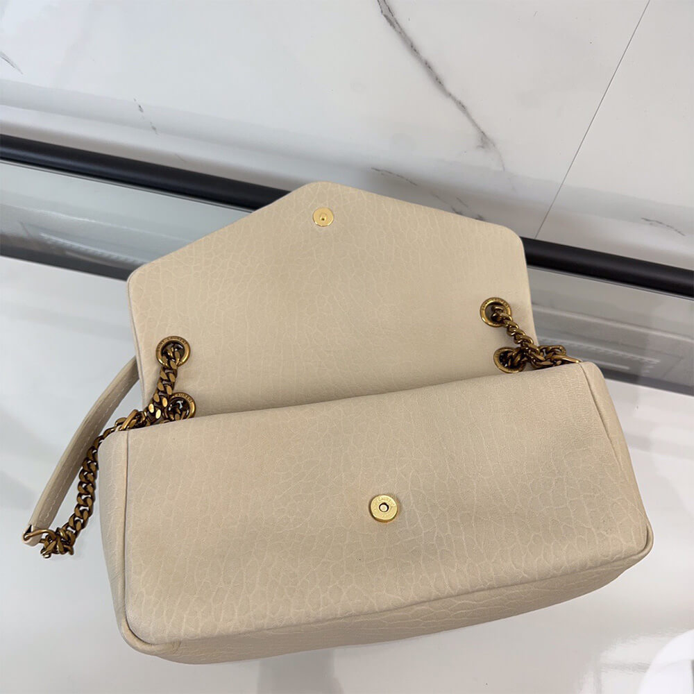 YSL calypso medium in grained lambskin