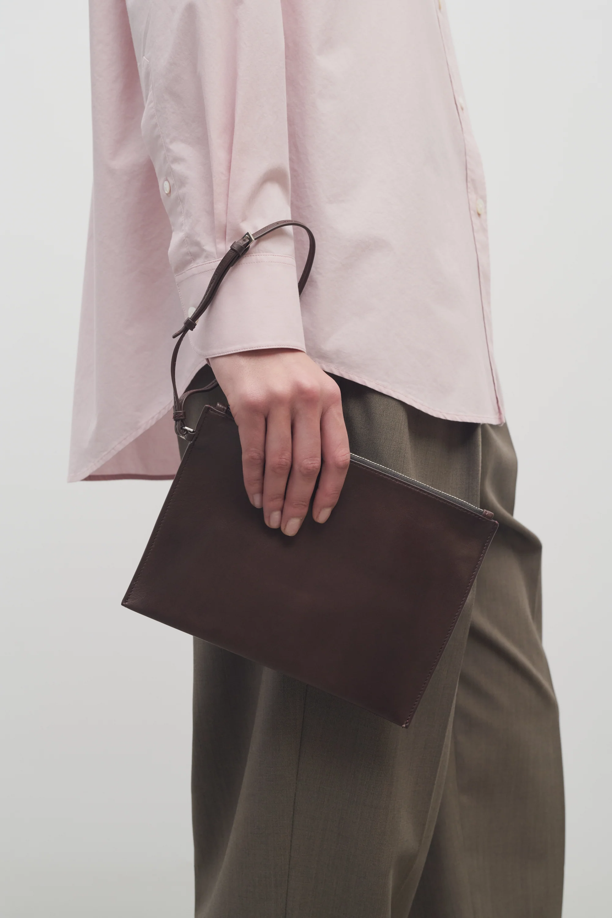 Wristlet Pouch in Leather