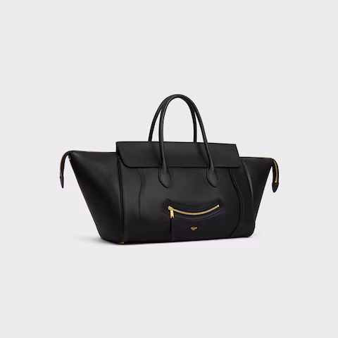 MEDIUM SMILING NEW LUGGAGE IN SUPPLE SHINY LAMBSKIN